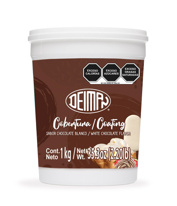 cobertura blanca sabor chocolate