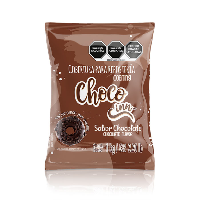 cobertura para panificación sabor chocolate choco inn
