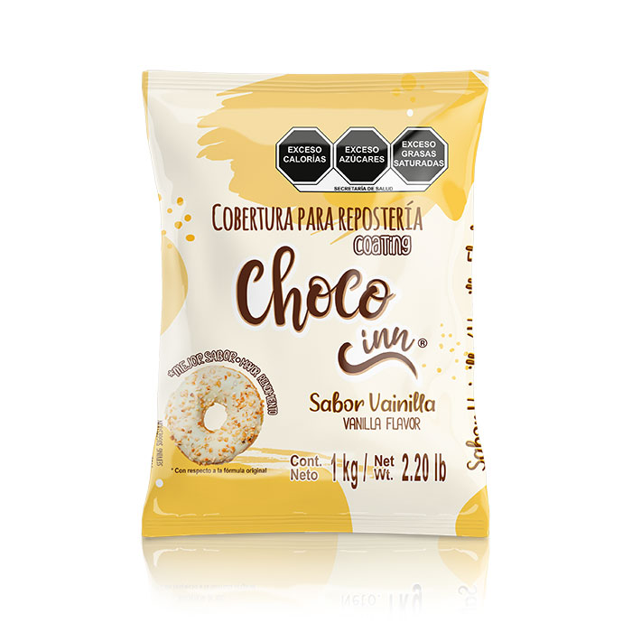 cobertura para panificación sabor vainilla choco inn