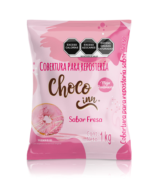 cobertura para panificación sabor fresa choco inn