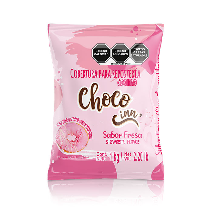 cobertura para panificación sabor fresa choco inn