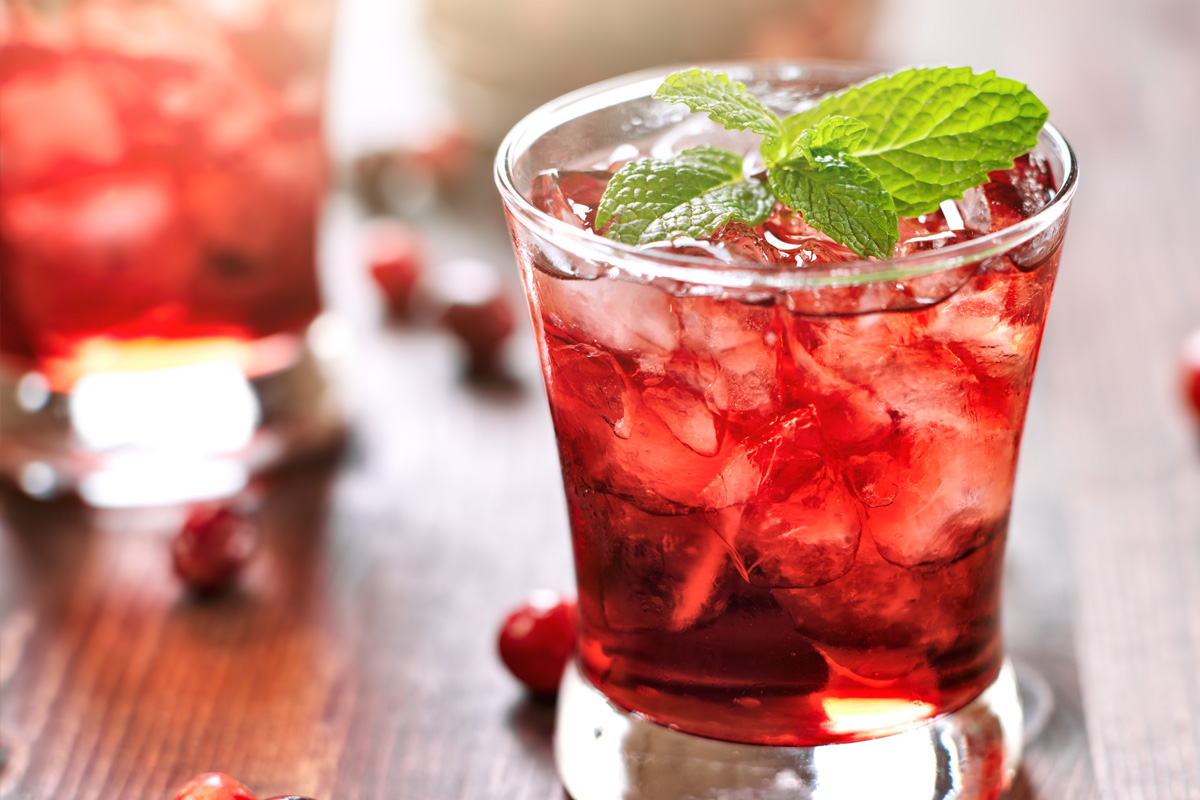 Refrescante de cerezarándanos